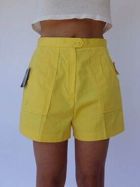 Vintage yellow high waisted shorts